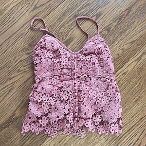 Lace tank by Abercrombie and Fitch